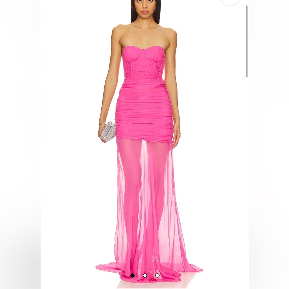 Camila Coehlo Loire Gown in Pink Medium Dress - Picture 3 of 11